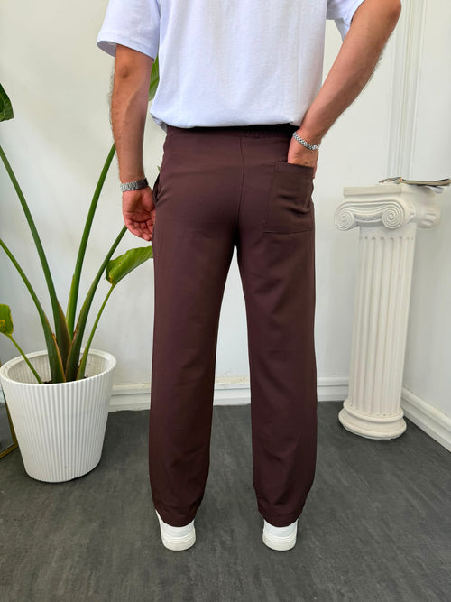 BAĞCIKLI PİLELİ PANTOLON