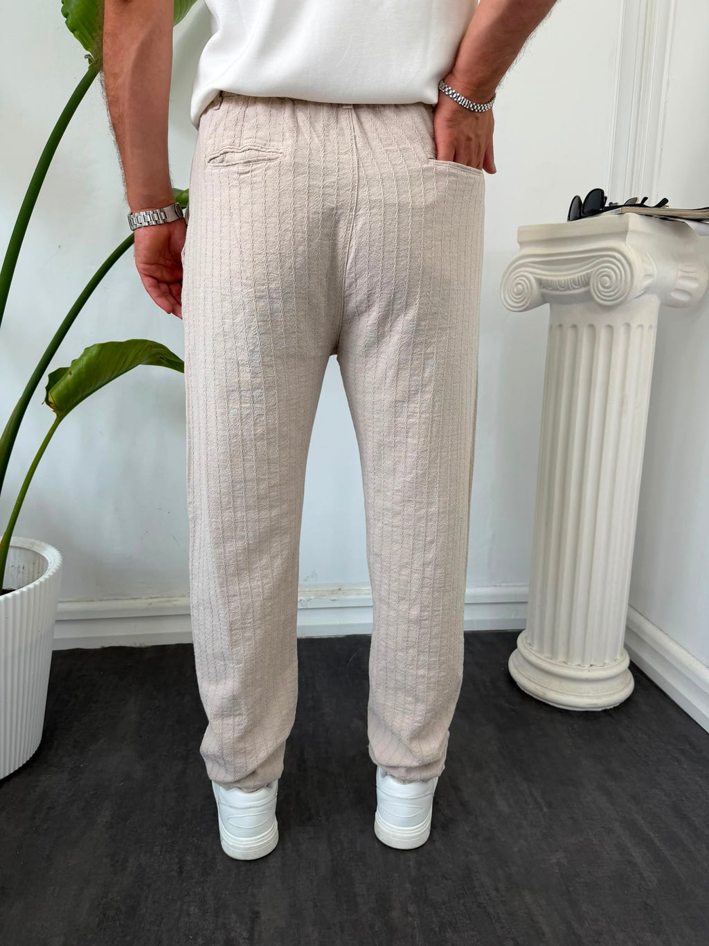 KAŞKORSE BAĞCIKLI PANTOLON