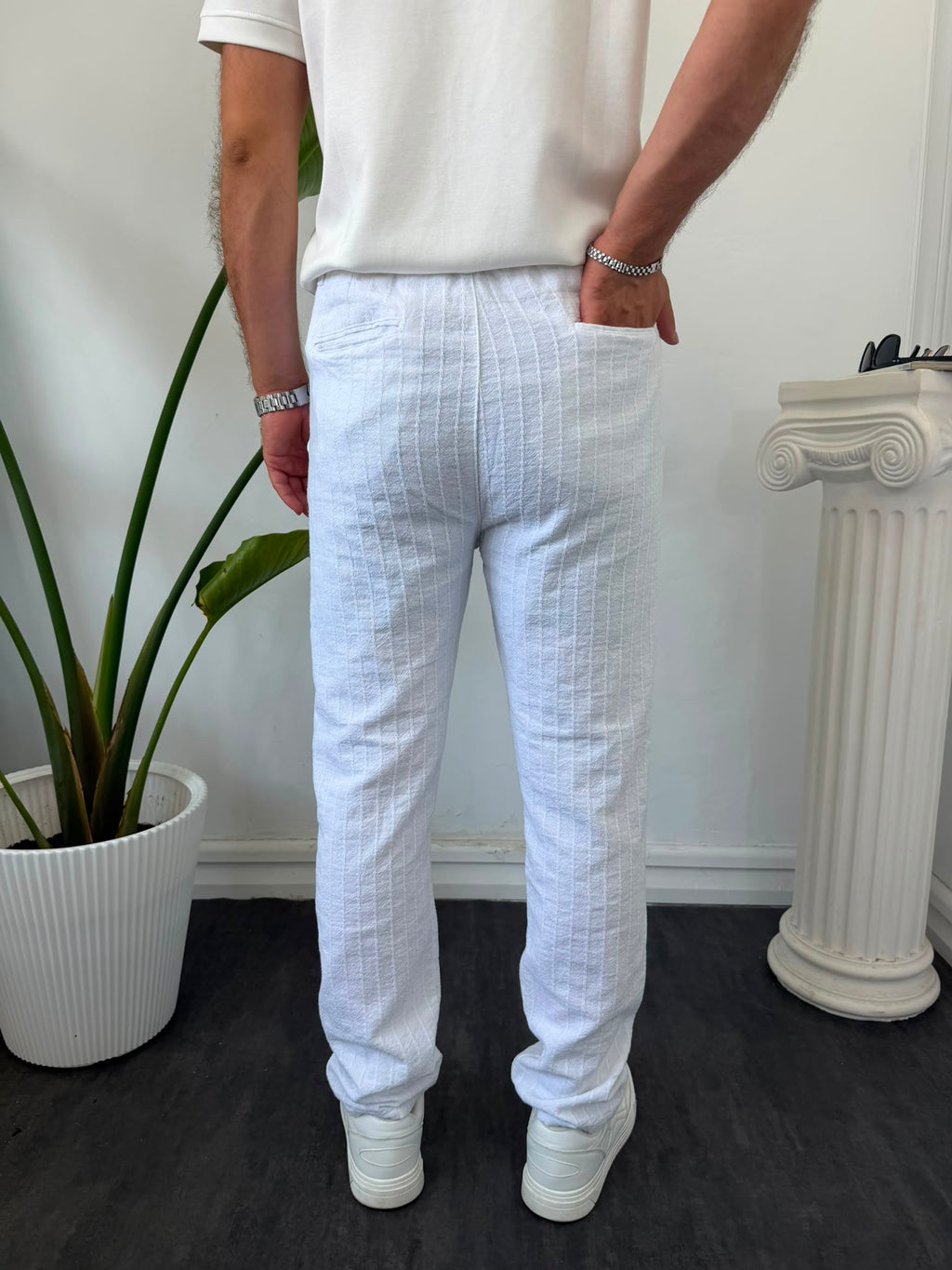 KAŞKORSE BAĞCIKLI PANTOLON