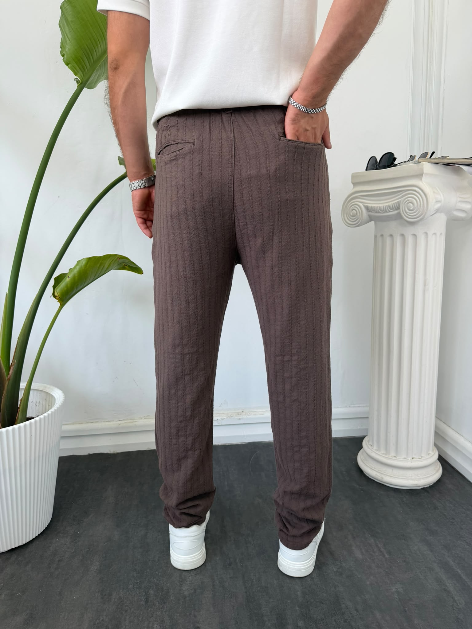 KAŞKORSE BAĞCIKLI PANTOLON
