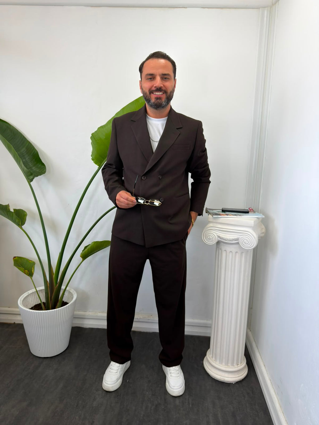 ÇİFT DÜĞMELİ CEKET PANTOLON TAKIM ELBİSE