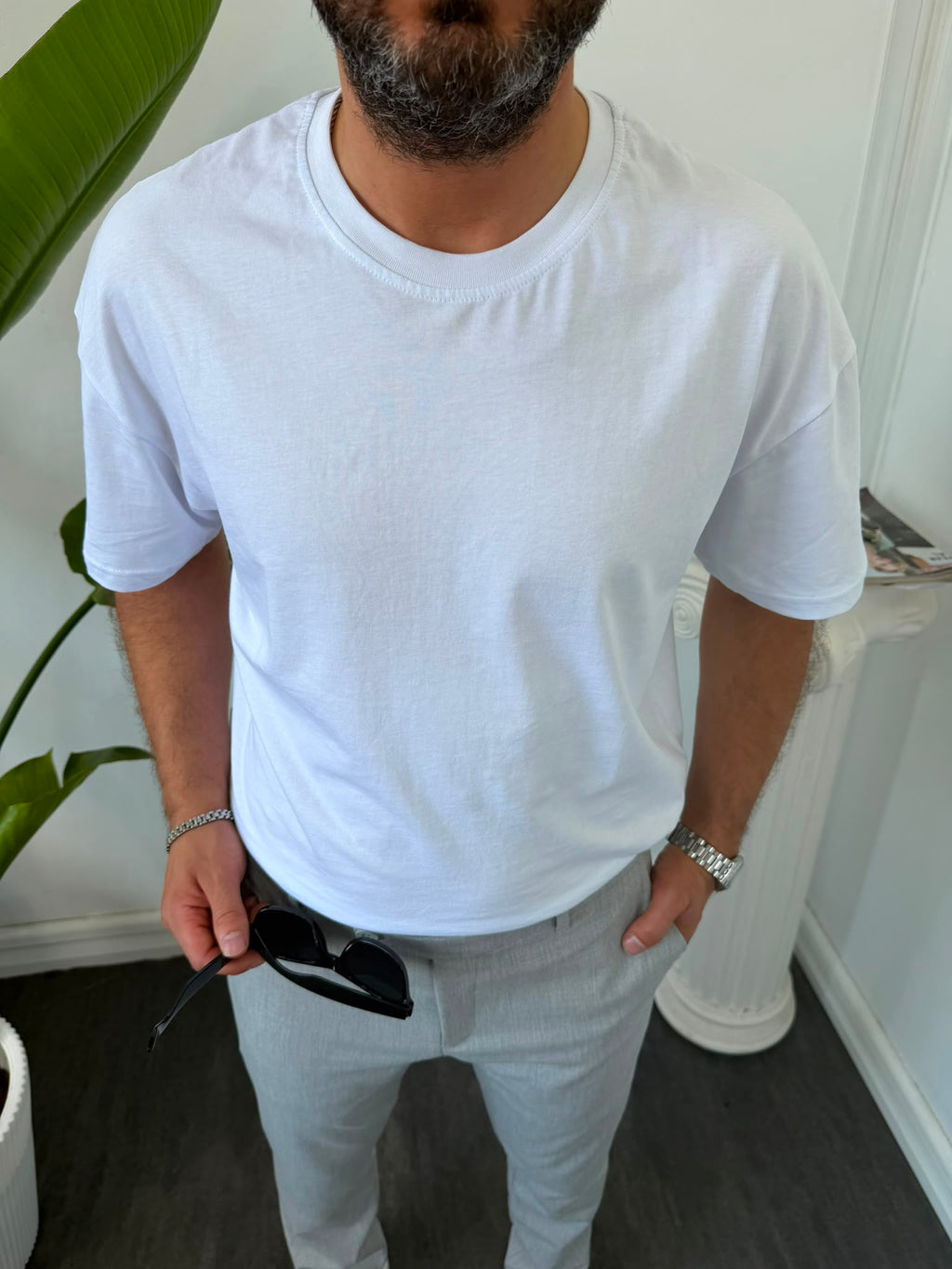 BİSİKLET YAKA OVERSIZE TİŞÖRT