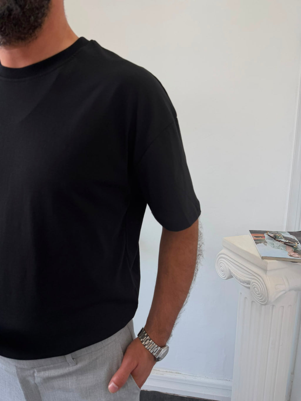 BİSİKLET YAKA OVERSIZE TİŞÖRT