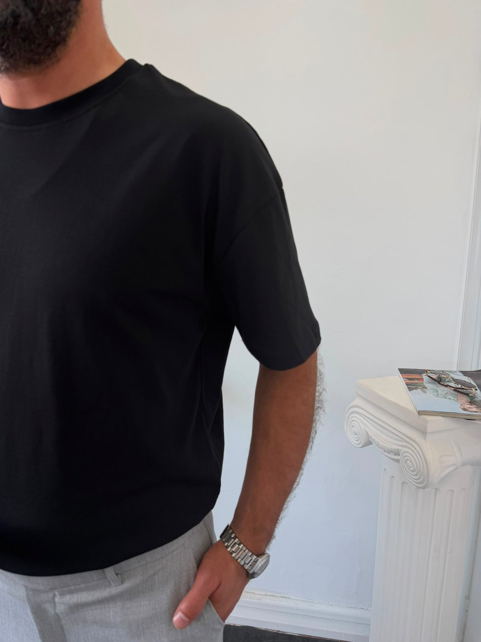 BİSİKLET YAKA OVERSIZE TİŞÖRT