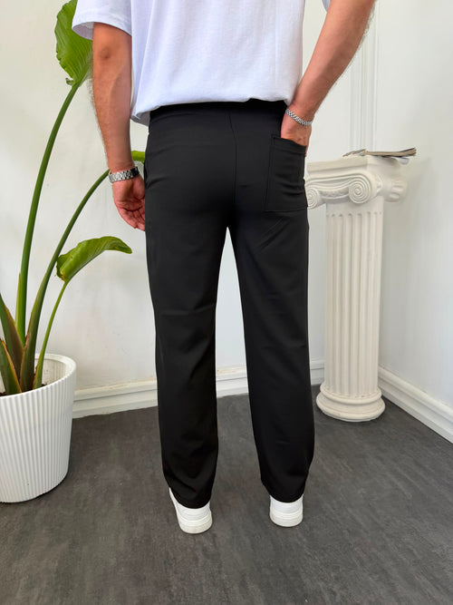 BAĞCIKLI PİLELİ PANTOLON